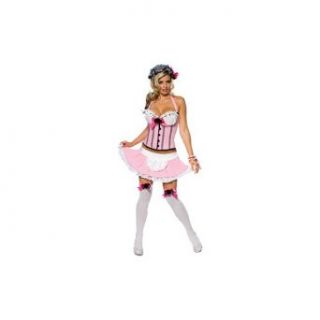 Lil Miss Tuffet Adult Halloween Costume Size 10 14 Large Clothing