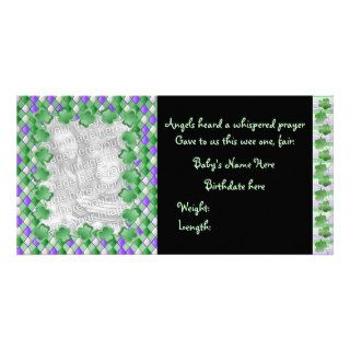 Whispered Prayer ~ Woven Clover Customized Photo Card
