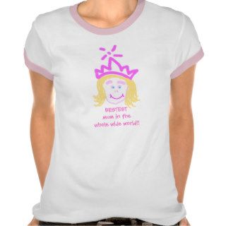 Mothers Day Princess   Bestest Mum Tshirts