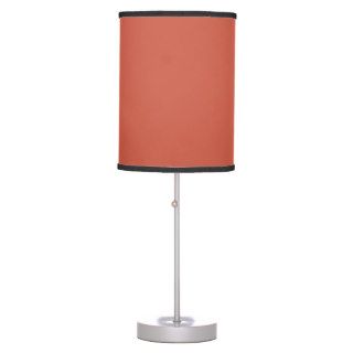 Dark Coral Upscale Colored Table Lamp