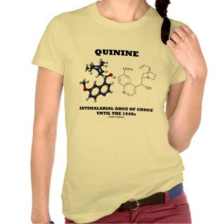 Quinine Antimalarial Drug Of Choice Until 1940s T Shirt