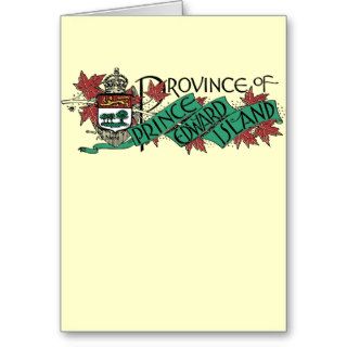 Prince Edward Island Vintage Coat of Arms Drawing Cards