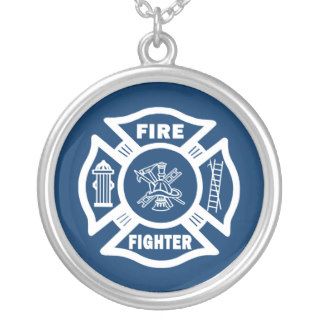 Fire Fighter Maltese Necklace