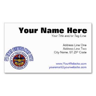 So That Others May Live   Coast Guard Rescue Business Card Template