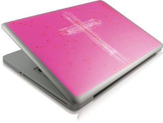 Peter Horjus   Scratched Cross Pink   Apple MacBook Pro 13   Skinit Skin Computers & Accessories