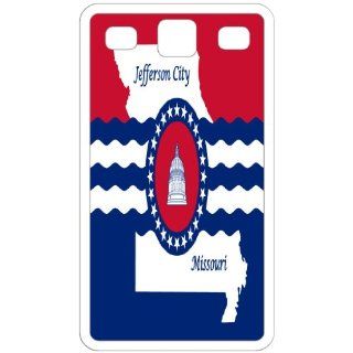 Jefferson City Missouri MO City State Flag White Samsung Galaxy S3 i9300 Cell Phone Case   Cover Cell Phones & Accessories