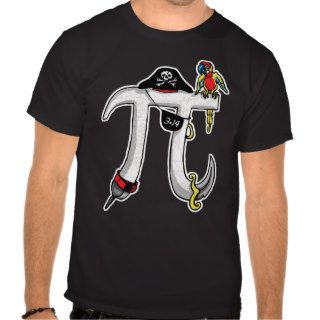 Funny Pi rate Pi Day Humor T Shirts