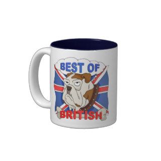 Best of British Cartoon Bulldog Mug