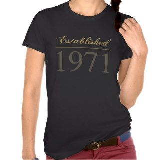 Established 1971 t shirt
