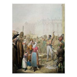 The Quai d'Ecole, Paris, 1831 Posters