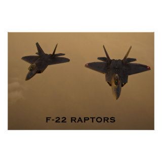 F 22 Raptors / Poster