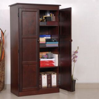Concepts in Wood Multi Purpose Storage Cabinet Pantry   Cherry   Pantry Cabinets