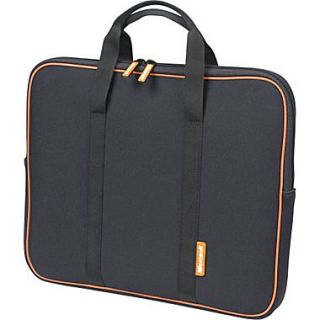 Microsoft Laptop Sleeve, Black with Orange Accent, 15.4  Make More Happen at