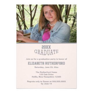 20XX Graduate Photo Card Personalized Announcement