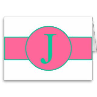 Monogram J Stationery Cards