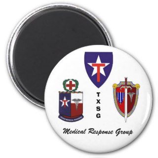 TXSG Medical Response Group Fridge Magnets