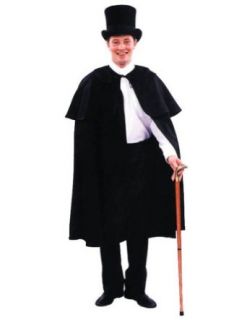 Cape Dickens Black Halloween Costume   One Size Fits Most Clothing