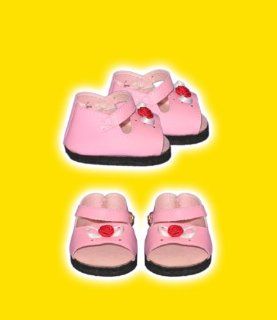 Pink Sandals clothes fits 12" Snuggl'ems, 8"   10" Stuffed Animal kits & most Webkinz & Shining Star animals Toys & Games