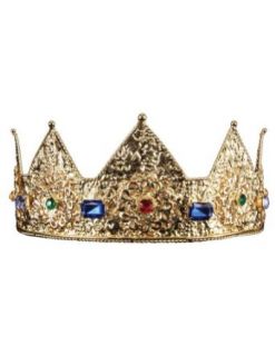 Costume Hat Gold Crown Adult Halloween Costume   Most Adults Clothing