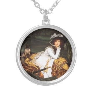 James Tissot Young Lady in a Boat Necklace