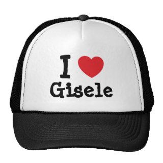 I love Gisele heart T Shirt Mesh Hat