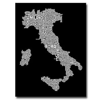 Trademark Fine Art Italy City Map I 35 x 47 Canvas Art  Make More Happen at