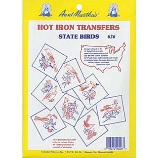 Aunt Marthas Iron On Transfer Collections, 50 State Birds  Make More Happen at