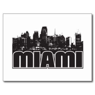 Miami Skyline Post Card