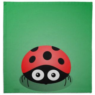 Ladybug Cloth Napkins