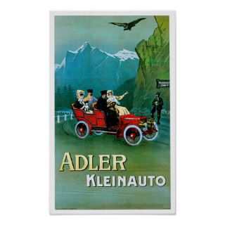 Adler Kleinauto ~ Vintage German Auto Ad Cars Print