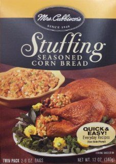 Mrs. Cubbison's CORN BREAD Stuffing 12oz. (4 Boxes)  Packaged Stuffing Side Dishes  Grocery & Gourmet Food