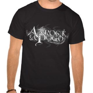 Azrock & Pogo   Ripped Logo   Mens   Black Tee Shirt