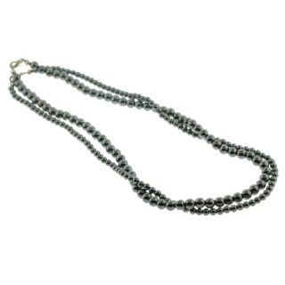 Beautiful Hematite Round Bead Necklace. Comes in set of 2. Jewelry