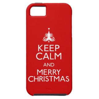 Keep Calm and Merry Christmas iPhone 5 Case