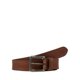 RJR.John Rocha Designer tan leather roller buckle belt