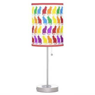 Colorful Cat Pattern Desk Lamps