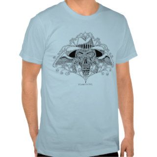 Cowboy skull t shirt design
