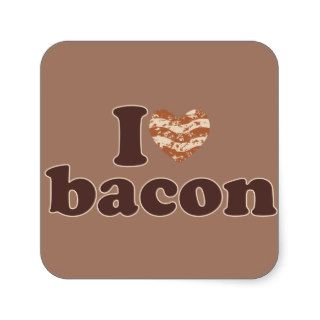 I heart bacon stickers