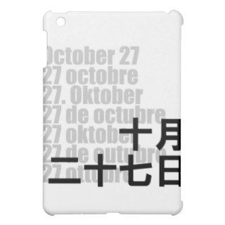 October 27 十月二十七日 / Kanji Design Days iPad Mini Cases