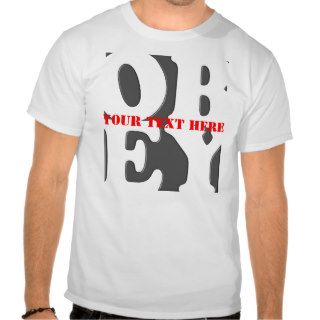 Obey T   Shirt Template Cool Fashion 3D Apparel
