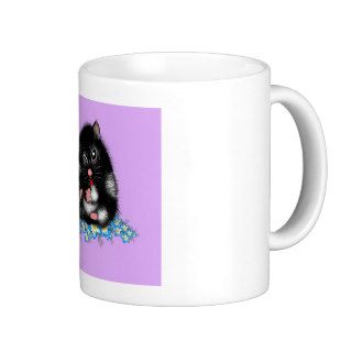 Funny black white Syrian Hamster accessories Coffee Mugs