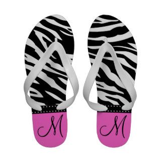 Black and White Zebra Stripes with Hot Pink Sandals