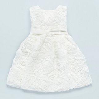 Baker by Ted Baker Babies white rose ruffle dress