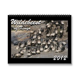 wildebeest 2012 calendar