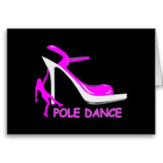 Pole Dance and High Heel Shoe Greeting Card 2