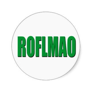 ROFLMAO green Sticker