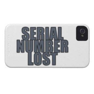 serial NUMBER draws iPhone 4 Case Mate Case