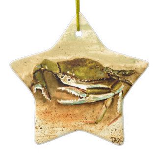 Blue crab beach crabs art gifts christmas ornaments