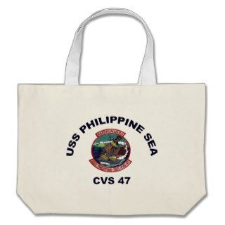 USS Philippine Sea CVS 47 Canvas Bags