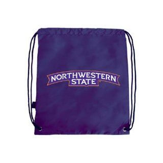 Northwestern State Nylon Purple Drawstring Backpack 'Arched Northwestern State'  Sports Fan Drawstring Bags  Sports & Outdoors